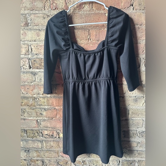Leith Black Long Sleeve Dress - Picture 2 of 6
